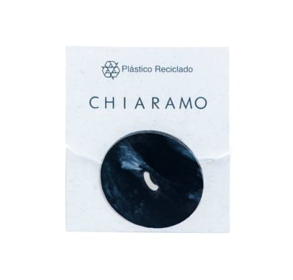 Gomita para el Pelo Chiaramo Círculo Negro 1 Unidad