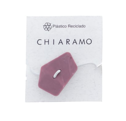 Gomita para el Pelo Chiaramo Cuadro Rosa 1 Unidad