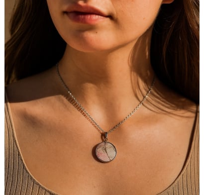 Collar Chiaramo Circulo Rosa