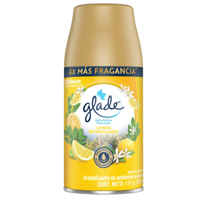 Repuesto Aromatizante de Ambiente Automático Glade Limón Refrescante 175 g
