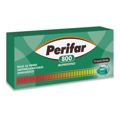 Perifar 800 mg 10 Cápsulas Blandas