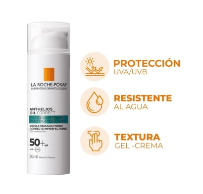 Protector Solar La Roche Posay Anthelios Oil Correct FPS50+ 50 ml