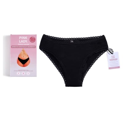 Bombacha Menstrual Reutilizable Pink Lady Bikini Gaia Talle S
