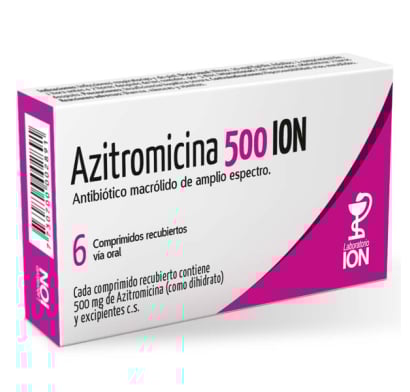 Azitromicina 500 mg 6 Comprimidos Recubiertos