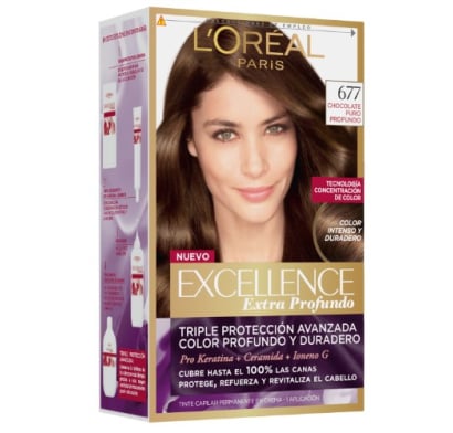 Tinta L'Oréal Paris Excellence Extra Profundo N°677 Chocolate Puro