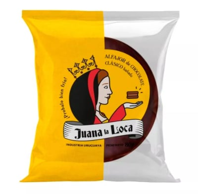 Alfajor Clásico Juana La Loca Chocolate Negro 80 g