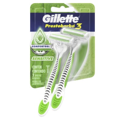 Afeitadora Gillette Prestobarba3 Sensitive 2 Unidades