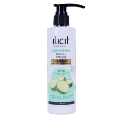 Acondicionador Ilicit Pepino y Jengibre Kera-V Detox 350 ml