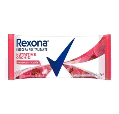 Jabón en Barra Rexona Orchid Corporal 125 g 3 Unidades
