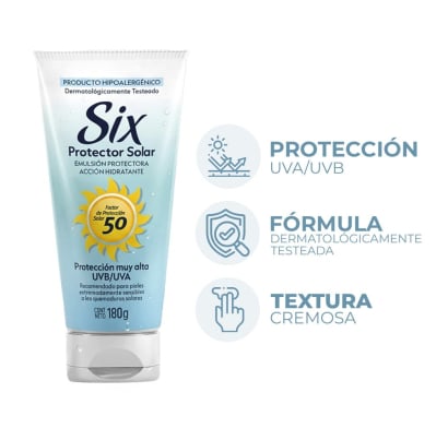 Protector Solar Six 180 Ml