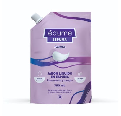 Jabón Líquido en Espuma Écume Aurora para Manos Refill 750 ml