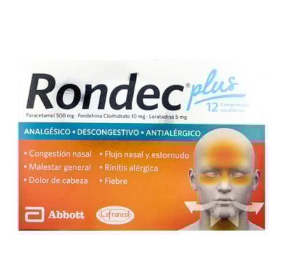 RONDEC PLUS 12 COMPRIMIDOS