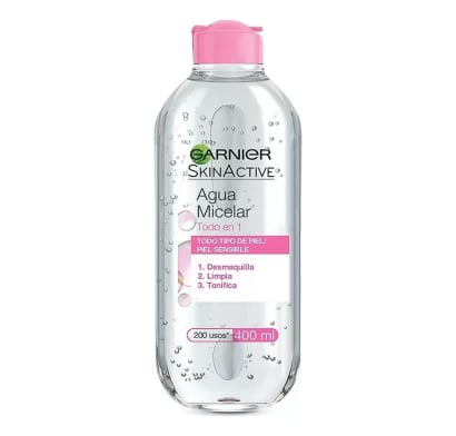 Agua Micelar Garnier Skin Active Todo en 1 400 ml