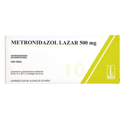 Metronidazol Lazar 500 mg 10 Comprimidos