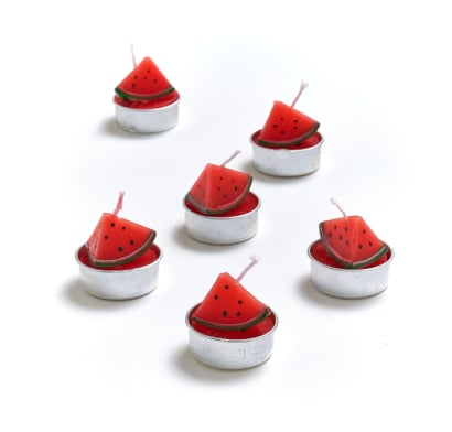 Velas con Formas de Sandía Farma Hogar 6 Unidades