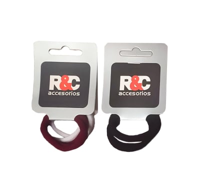 Gomitas para el Pelo R&C Escolar Mediana 4 Unidades