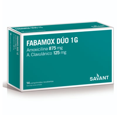Fabamox Dúo 1 g 875 mg/125 mg 14 Comprimidos Recubiertos