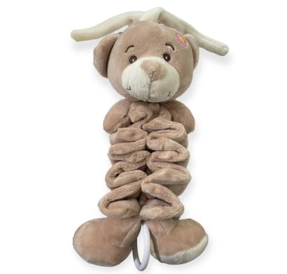 Peluche Akas Tiracuerda Perro Beige