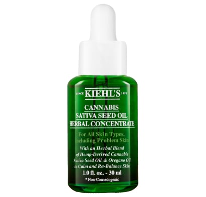 Aceite Concentrado Calmante Kiehl's con Aceite de Semilla de Cannabis Sativa 30 ml