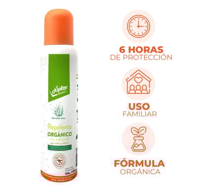 REPELENTE EN AEROSOL JUPITER ORGANICO 165 ML.