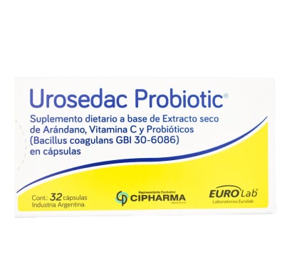 Urosedac Probiotic 32 Cápsulas