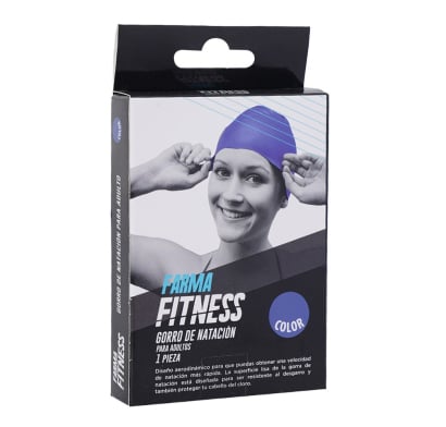 Gorra de Natación Farma Fitness para Adultos Azul
