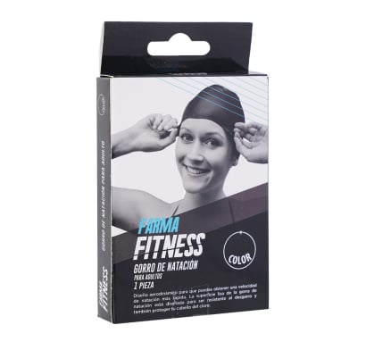 Gorra de Natación Farma Fitness para Adultos Negra