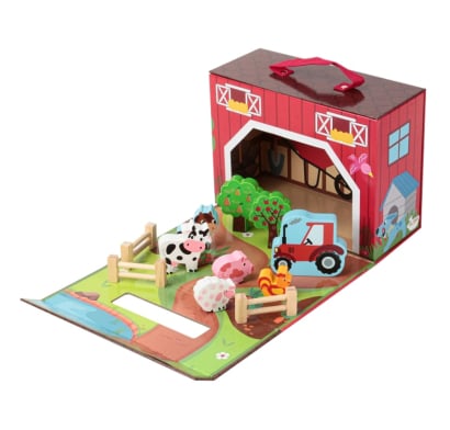 Juego Akas Didáctico de Granja Plegable