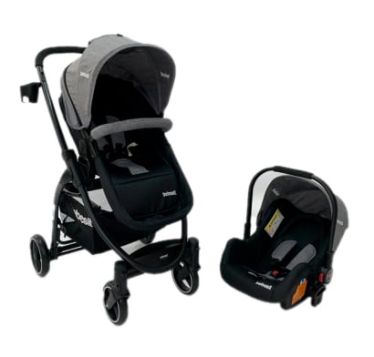 Cochecito Travel System Bebesit Alfa Gris