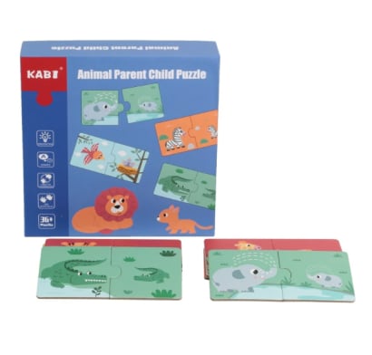 Puzzle Akas Montessori Animales y Su Familia