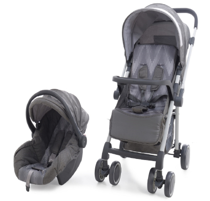 Cochecito Travel System Bebesit Oviedo Gris