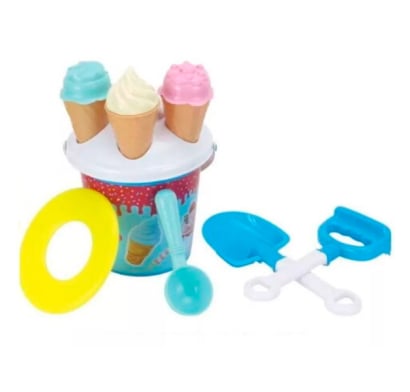 Balde para Playa Akas Helados Azul con Accesorios
