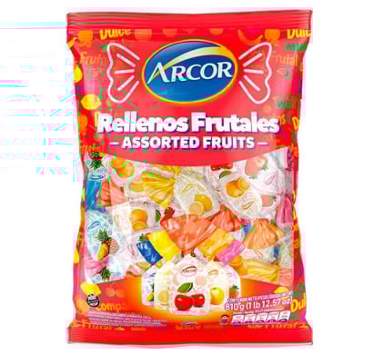 Caramelos Arcor Rellenos Frutales 150g