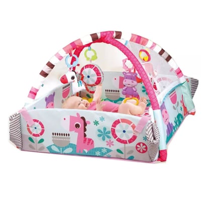 Gimnasio Pelotero Akas Cuadrado Rigído Rosa