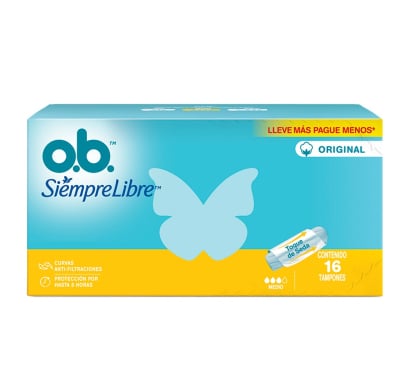 Tampones O.B. Medio 16 Unidades
