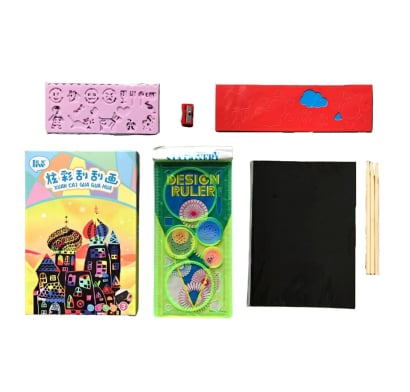 Set de Dibujo Akas en Papel Scratch