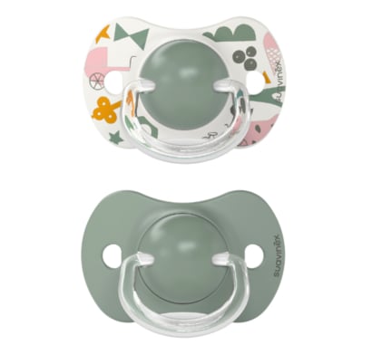 Chupete Fisiológico Suavinex SX Pro Silicona +18 Meses Walk in the Park Verde 2 Unidades