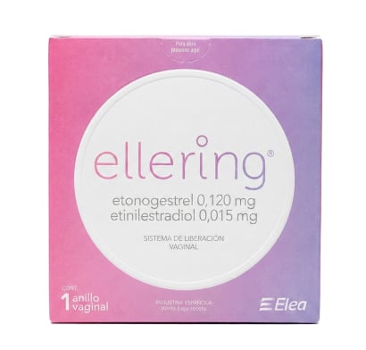 Ellering 0.120 mg/0.015 mg 1 Anillo Vaginal