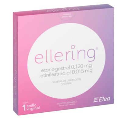 Ellering 0.120 mg/0.015 mg 1 Anillo Vaginal