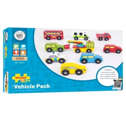 Pack de 9 Vehículos Bigjigs