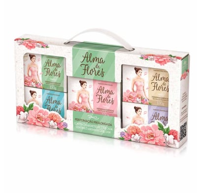 JABÓN ALMA DE FLORES PARA REGALO 5 UNIDADES