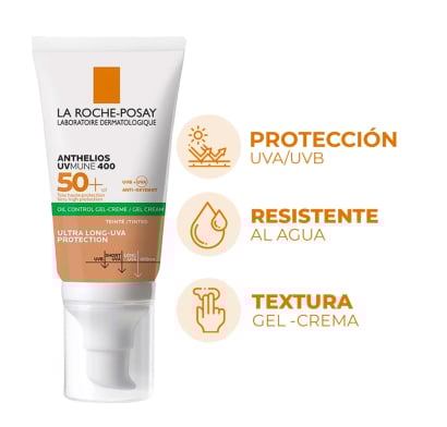 Protector Solar La Roche Posay Anthelios Toque Limpio Color FPS50+ 50 ml
