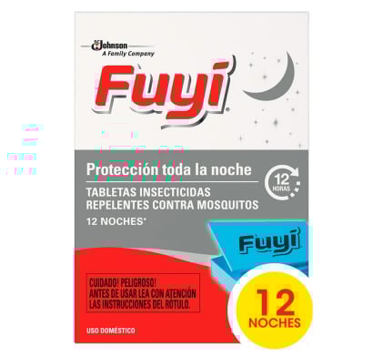Tabletas Antimosquitos Fuyi 12 Unidades