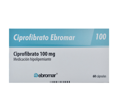 Ciprofibrato Milefar 100 mg 60 Cápsulas