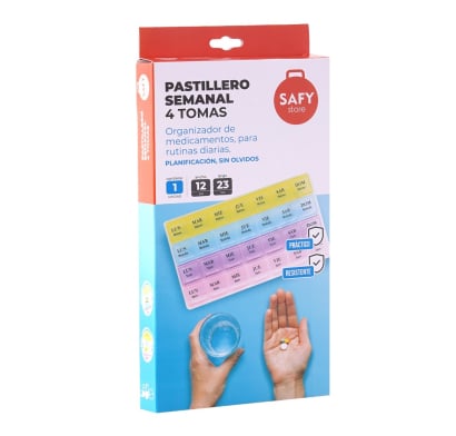 Pastillero Semanal 4 Tomas Safy