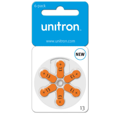 Pilas Unitron para Audífonos Tipo 13