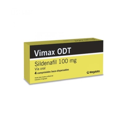 VIMAX ODT 100 MG 4 COMPRIMIDOS