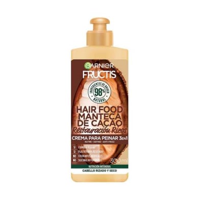 Crema para Peinar Fructis Hair Food Manteca de Cacao 300 ml