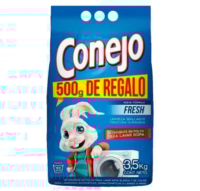 JABÓN EN POLVO CONEJO FRESH 3 KG