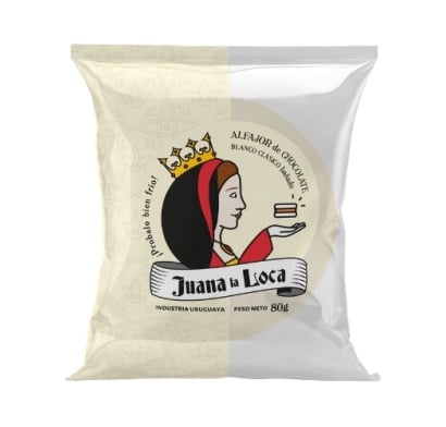 Alfajor Juana La Loca Clásico Chocolate Blanco 80 g